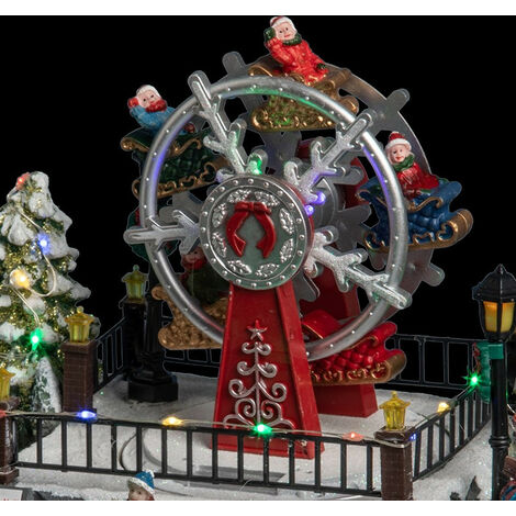 Décoration Grande Roue En Acrylique 2D Pour Noël Et Fêtes | Roue Festive Pour Bureau, Maison, Arbre De Noël, Porte