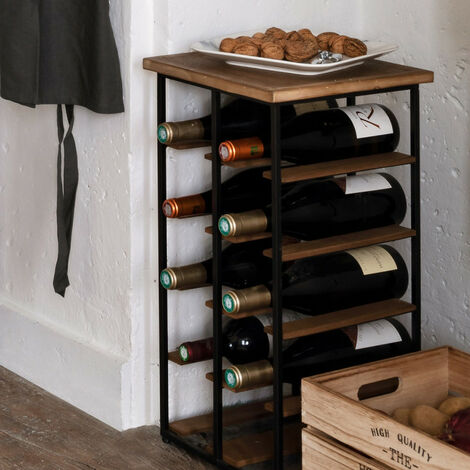 Range bouteilles en fer et bois Bakos Atmosphera