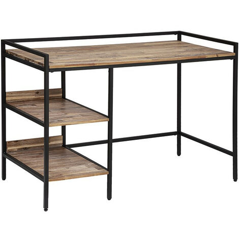 Bureau 2 étagères bois et métal Edena Atmosphera (1/4)