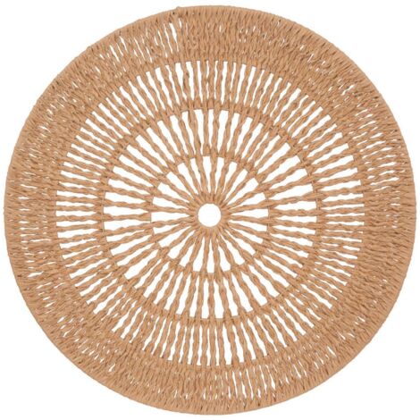 Atmosphera – Déco murale soleil en fer et papier recyclé D 76 cm – Design artisanal – Élément central pour salon ou chambre