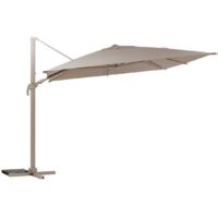 Parasol déporté rectangulaire Melhia lin 4x3m - Hespéride