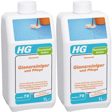 HG Glanzreiniger und Pflege 2x 1 Liter - der Vinylboden Reiniger
