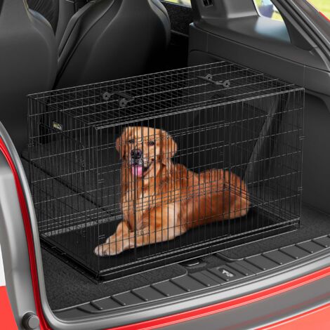 zoomundo Faltbarer Tierkäfig / Transportbox - Größe XXL - BLACK EDITION