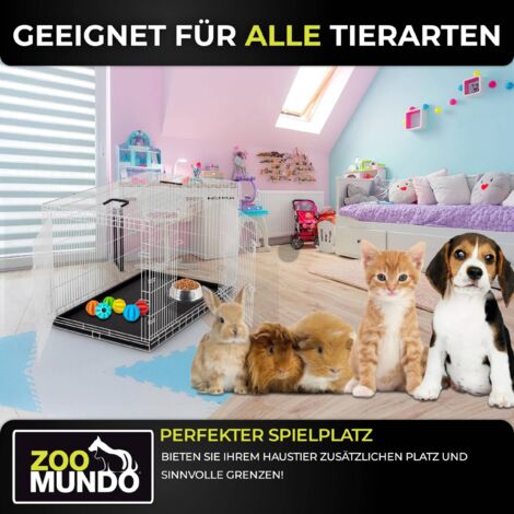 zoomundo Faltbarer Tierkäfig / Transportbox - Größe XXL - BLACK EDITION