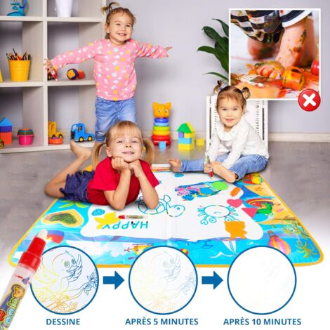 Stylo à Eau DICLLY Tapis Dessin Enfant,120 * 90 Grand Tapis Magique Dessin Eau Tapis De Gribouillages Stylo à Eau DICLLY Tapis Dessin Enfant,120 * 90 Grand Tapis Magique Dessin Eau Tapis De Gribouillages