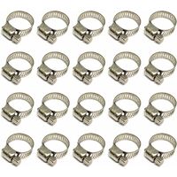 15 Colliers De Serrage Ajustables En Acier Inoxydable - Parfaits Pour Tuyaux 10-16 Mm | Lot Économique