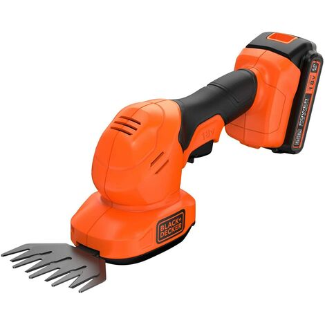 Black & Decker BCSS18D1 Sécateur Sculpte-haie Cisaille à Gazon Taille ...