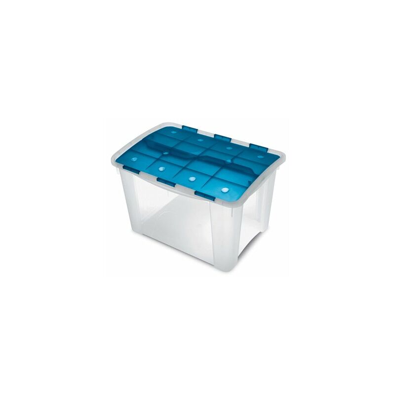 Caja Ordenacion Home Box 60l. Transp. Azul 1001575