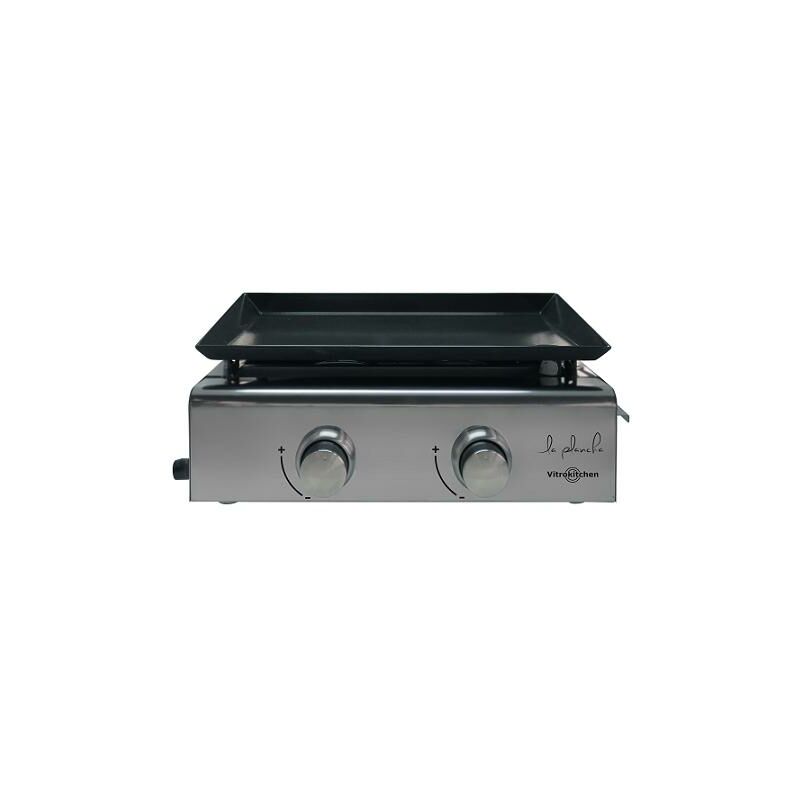 Plancha Gas Acero Inoxidable 2 Fuegos Pg210ib