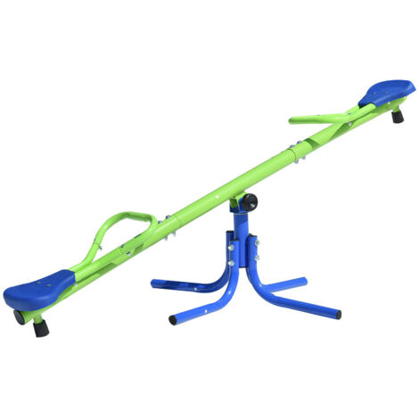 Balancín infantil de metal para jardín – Carga hasta 30 kg – Medidas 151x33x56 cm – Para niños de 3 a 8 años – Anclajes para mayor estabilidad – Outdoor Toys (1/8)