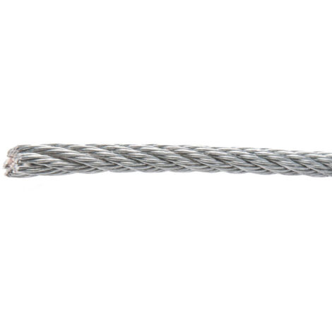 Cable acero galvanizado 6X7+1 4mm. X 100M.