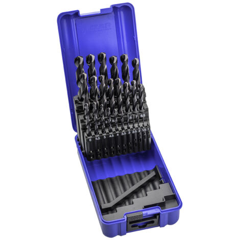 Juego Brocas DIN338 25-Uds. - 1456 - 1-13X0,50 HSS+Tialsin (1013) - Tialsin IZAR (1/4)