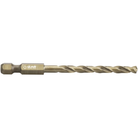 Broca HSS Co Hexagonal 1/4 Larga DIN E6.3 Metal - 1616 - 3,00 mm IZAR (1/4)