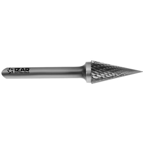Fresa Rotativa Metal Duro Tipo M Conica - 9255 - 09,60X06,00 mm Dent.6 IZAR (1/4)