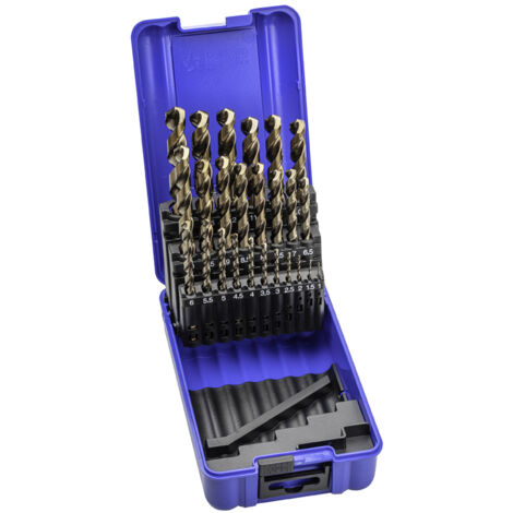 Juego Brocas DIN338 25-Uds. - 1456 - 1-13X0,50 HSS Co Multi-Inox (1021) IZAR (1/4)