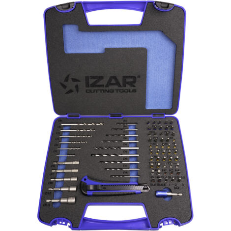 Set Mixto - 1461 - Set Mixto Brocas / Puntas Atornillar 72 Pcs. IZAR (1/4)