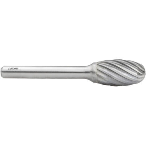 Fresa Rotativa Metal Duro Tipo E Gota-Oval - 9257 - 12,70X06,00 mm Dentado Inox IZAR (1/4)
