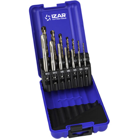 Macho Maquina Recto HSS Co DIN371 (M) Gun - 3100 - Set+Broca HSSe IZAR