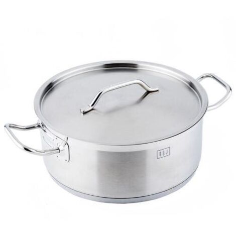 Cacerola con tapa BOJ de 24 x 8,5 cm, 2 asas Premium (1/5)