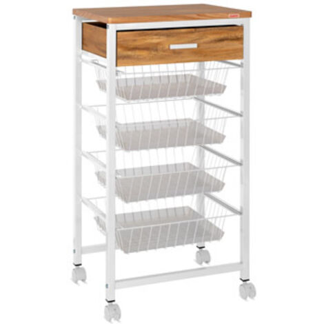 Verdulero PLAY acero 4 cestas cajon color blanco 998440 500