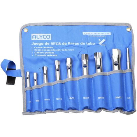 Juego 8 Llaves tubo estampada 6x7-20x22 ALYCO