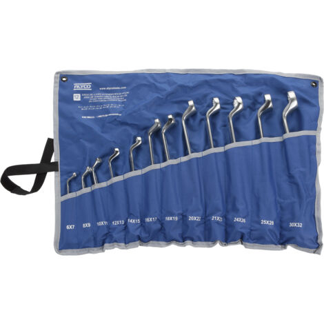 Juego 12 Llave acodada 6x7-30x32 b/nylon ALYCO