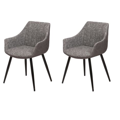 Pack de 2 sillas de comedor estilo industrial Modelo Renata