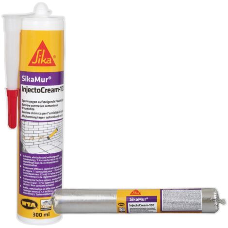 Lote de  2 unidades SikaMur InjectoCream-100  600 ML Unipac SIKA