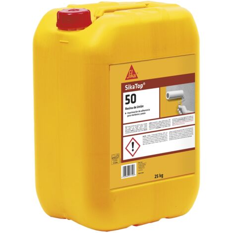 SikaTop 50 Resina de Union, Imprimacion de adherencia para morteros y yesos, 25kg, Blanco (1/5)