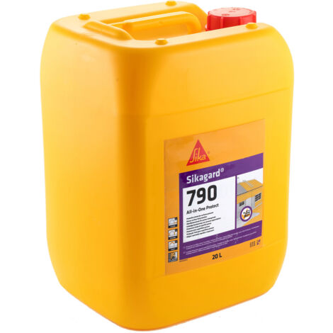 Sikagard 790 All in One Protect, Impregnación protectora para superficies porosas de fachadas, pavimentos y cubiertas en interior y exterior, 20L