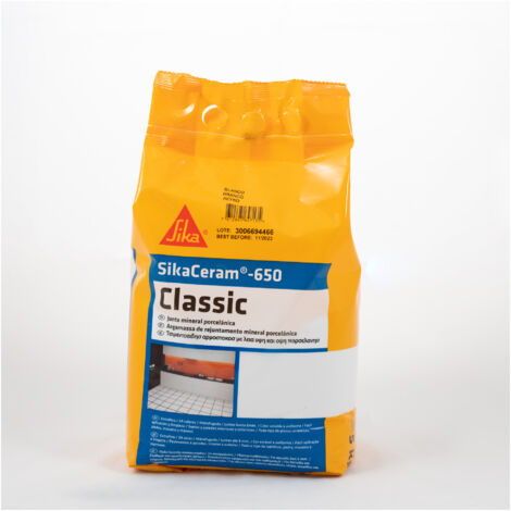 Lote de 5 unidades SikaCeram-650 Classic moka 5 KG Saco SIKA