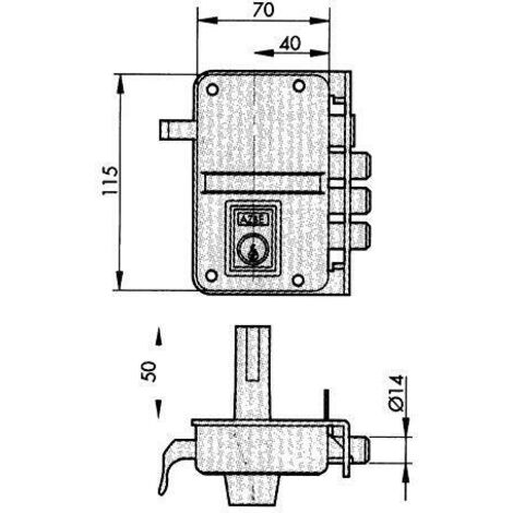 yale azbe cerradura       8    hp   70 dcha.sobreponer antipala