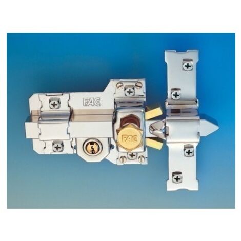 Cerrojo sobreponer 115mm níquel – Cilindro de 50mm – Para puertas derechas – Alta seguridad y resistencia a la corrosión – FAC (1/10)