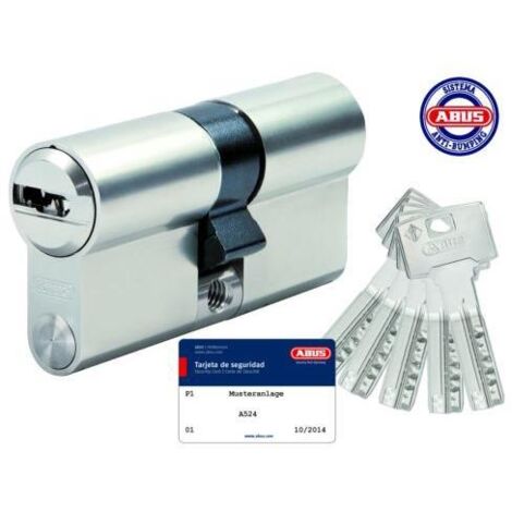 Cilindro de seguridad ABUS modular niquel doble embrague 40/40