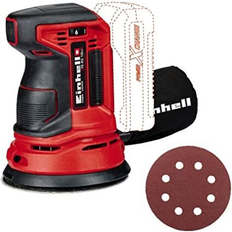 Einhell – Lijadora excéntrica inalámbrica 18V – Potente motor de 200W – Diámetro de plato 125mm – Para lijado de madera y metal (1/10)