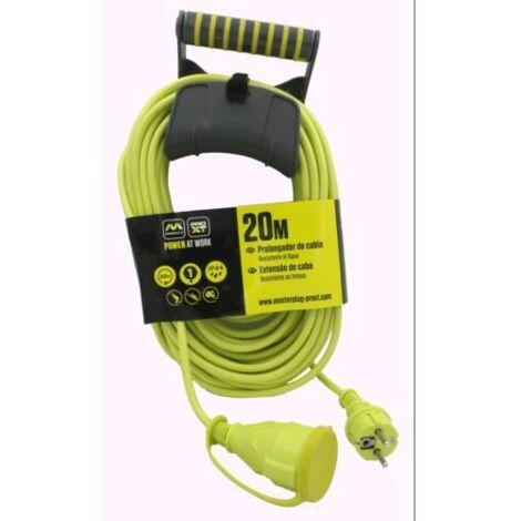 Prolongador LUCECO 20m. IP44 + soporte EXE20161IP/CHT-PX