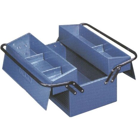 CAJA HERRAMIENTAS METAL AZUL 2 COMPARTIMIENTOS 485 X 245 X 230 MM - 102 7