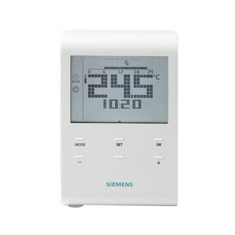 Thermostat d'ambiance journalier/hebdo à piles - SIEMENS : RDE100.1