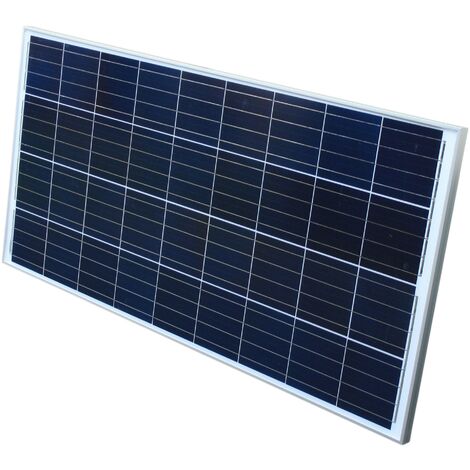 130Watt 12V Solarmodul Solarpanel Solarzelle Polykristallin für Camping Garten 