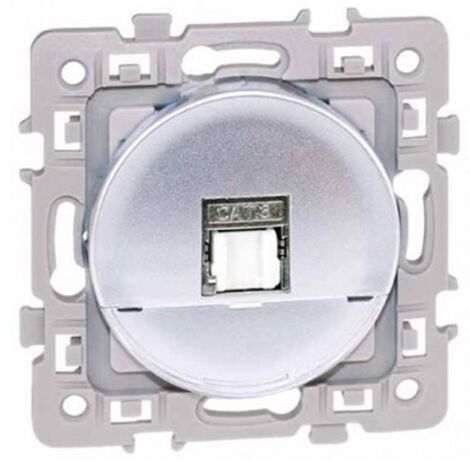 EUROHM SQUARE PRISE RJ45 GRADE 1 CATÉGORIE 6 UTP SILVER - 60471