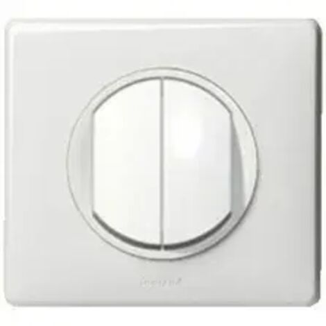 LEGRAND Céliane Interrupteur double va et vient complet blanc