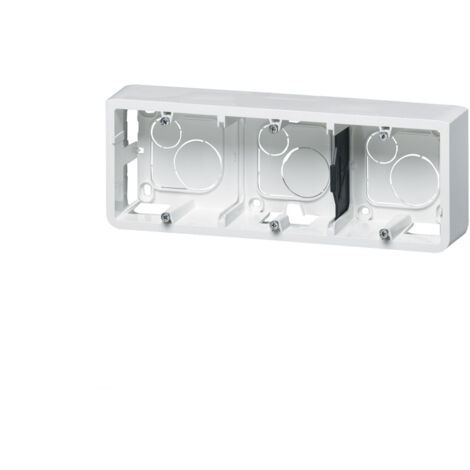 Cadre saillie profondeur 40mm pour 6 modules - Mosaic - Blanc - Legrand