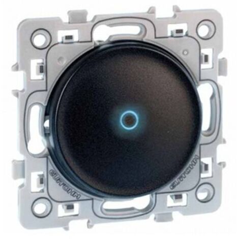 Bouton poussoir à fermeture 10A avec voyant - SQUARE Couleur Vulcain