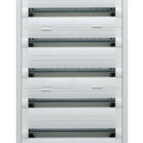 Hager – Coffret électrique nu 7 rangées – 168 modules – En saillie – IP30 – IK07 – Plastique et métal – Dimensions 550x1200x193mm - FD72DN