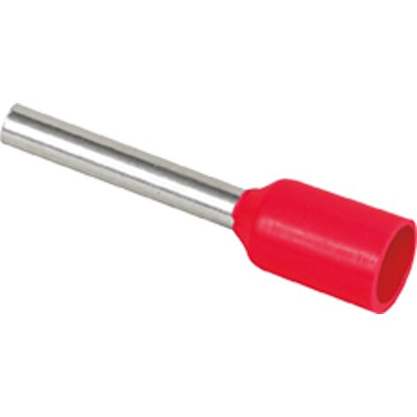 Embout pour fil souple section 1 mm² Rouge - Prix à la pièce