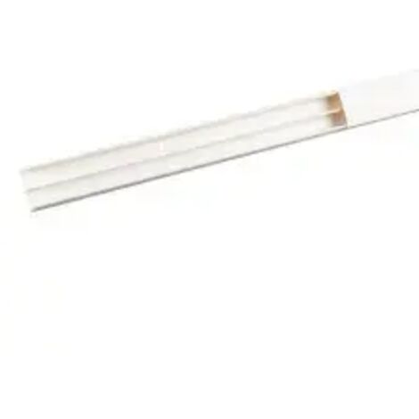 Carton de 36 Moulures Keva 32mmx12mm-Fond+couvercle-2 compartiments-Longueur 2,10m-Blanc Artic