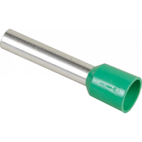 Embout pour fil souple section 6 mm² Vert - Prix à la pièce
