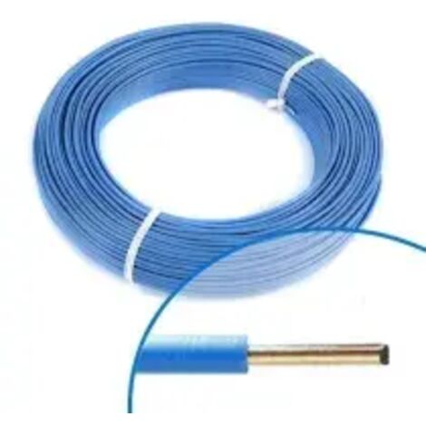 Fil électrique souple ho7vU 1,5mm2 bleu clair - Couronne de 100m