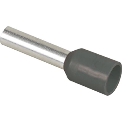 Embout pour fil souple section 2,5 mm² Gris - Prix à la pièce
