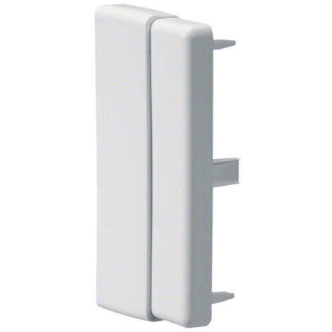 Hager – Plaque d'extrémité pour canal d'installation LF/LFH 60 x 110 mm – Blanc pur RAL 9016 – Accessoire goulotte électrique – LFF6011069016